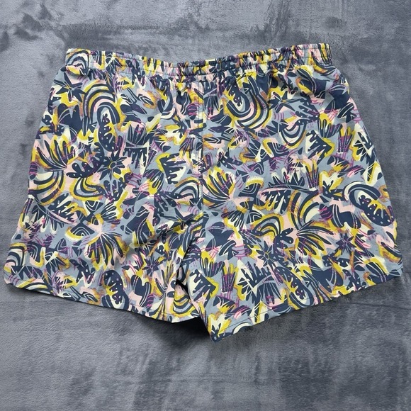 Patagonia Women's Baggies 5" Shorts Wild Botanist Tidal Teal Beach 57059 Size XL - Picture 2 of 4